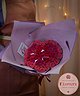 Букет Ассорти из 47 шоколадных роз "Сердце" - 